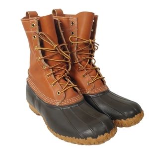 L.L. Bean Maine Hunting Duck Bean Boots Brown Tan